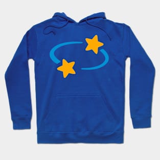 Twirling Head Stars Emoticon Hoodie